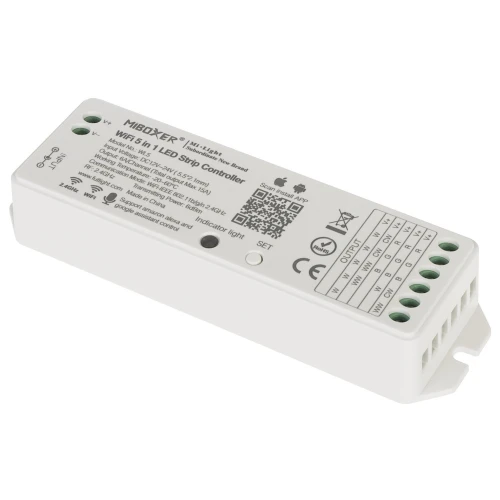 LED-belysningskontroll LED-RGBW-WC/WIFI Wi-Fi, 2.4 GHz, RGBCCT (RGBWW) 12... 24V DC MiBOXER / Mi-Light