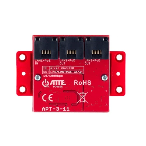 Switch PoE 3 portowy ATTE 10/100Mbps extender APT-3-11