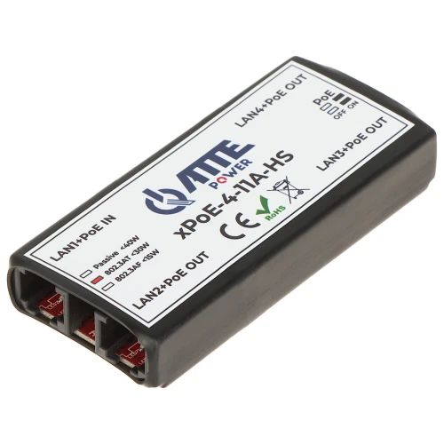 Poe-switch, extender XPOE-4-11A-HS 4-port ATTE