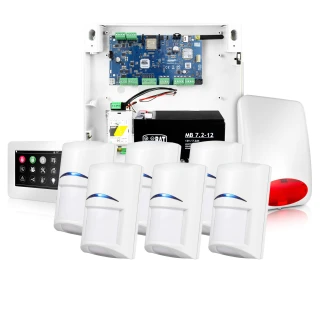 NeoGSM-IP larmsystem, Vit, 6x sensor, GSM-meddelande, Wifi