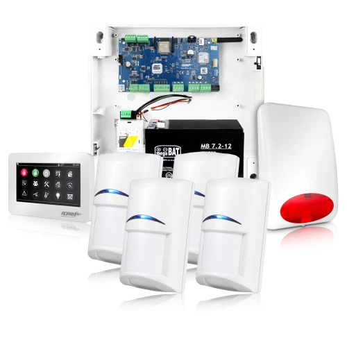 NeoGSM-IP Larmsystem, Vit, 4x Sensor, GSM Notifiering, Wifi