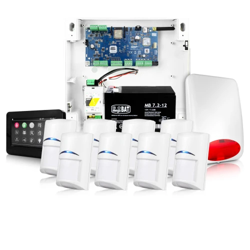 NeoGSM-IP Larmsystem, Svart, 8x sensor, GSM-meddelande, Wifi
