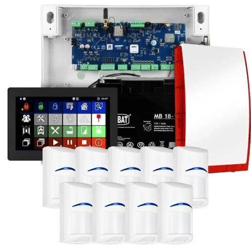 Ropam NeoLTE-IP-64 larmsystem, 9x BOSCH detektor, TPR-7B, GSM, Wi-Fi