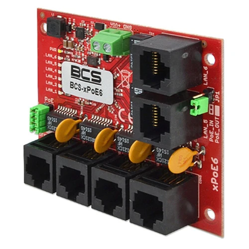 Strömförsörjningssystem för 8 IP-monitorer med PoE-switch BCS-SP0812