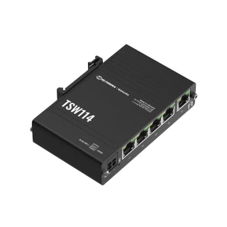 Teltonika TSW114 | Switch | 5x RJ45 1000Mb/s, DIN-skena
