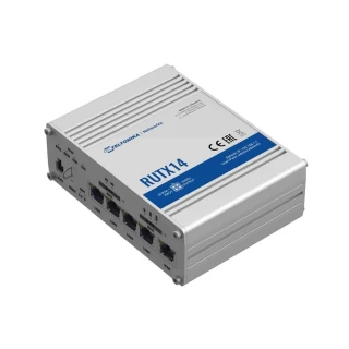 Teltonika RUTX14 | Professionell industriell 4G LTE-router | Cat 12, Dual Sim, 1x Gigabit WAN, 4x Gigabit LAN, WiFi 802.11 AC Wave 2
