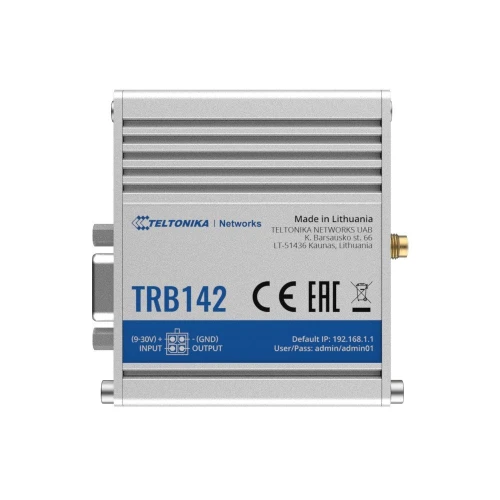 Teltonika TRB142 | Gateway, IoT-bro | LTE Cat 1, RS232, Fjärrhantering