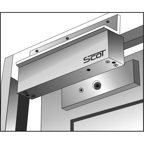 L-typ monteringsfäste för utåtöppnande dörrar Scot BK-1200BL