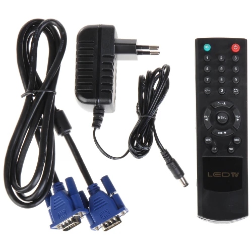 HDMI VGA Audio 2x Video USB fjärrkontroll TFT-12/CCTV 11,6 tum monitor