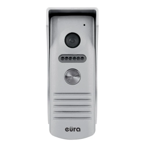 Videodörrtelefon "EURA" VDP-40A3 FENIKS+ - svart, 7", WiFi, öppning av 2 ingångar, AHD, Tuya