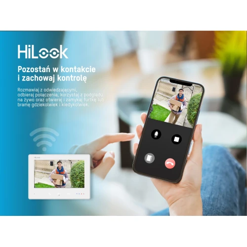 Wideodomofon HD-VIS-02-K, 2-ledare, IP, WiFi, HiLook by Hikvision-app