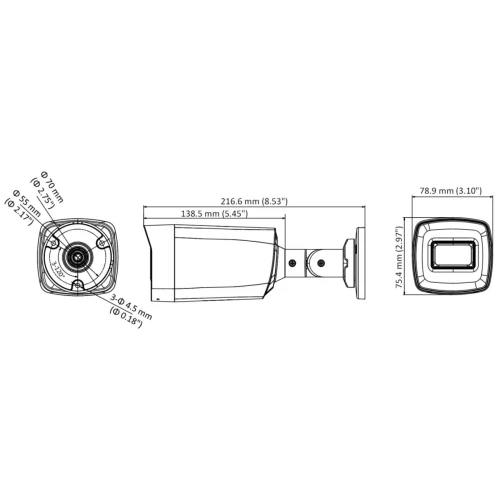 AHD-kamera, HD-CVI, HD-TVI, PAL DS-2CE17H0T-IT5F 3.6mm 5Mpx Hikvision WYP