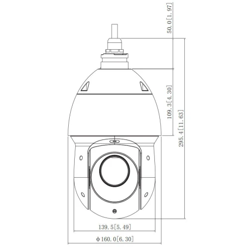 HD-CVI snabbroterande utomhuskamera SD49225-HC-LA Full HD 4.8... 120mm DAHUA