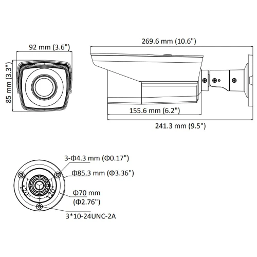 AHD-kamera, HD-CVI, HD-TVI, PAL DS-2CE16D8T-AIT3ZF 1080p 2.7-13.5 mm motozoom
