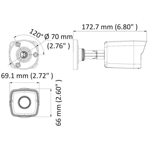 IP-kamera DS-2CD1041G0-I/PL(2.8MM) Hikvision