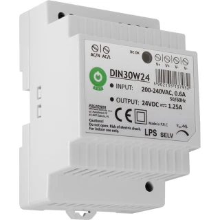 DIN-skena strömförsörjning DIN30W24 24V