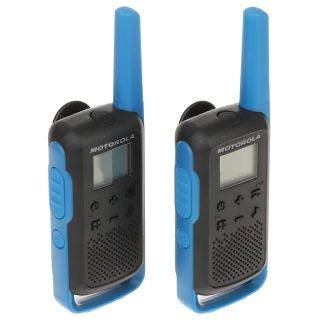 Set med 2 PMR-radiotelefoner MOTOROLA-T62/BLUE 446.1MHz ... 446.2MHz