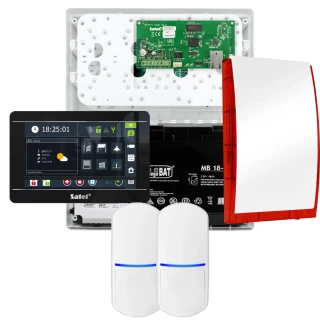 SATEL INTEGRA 32 larmpaket, 2x PET-detektor, siren, svart manöverpanel INT-TSI-B