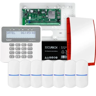 SATEL PERFECTA 32 LTE larmpaket, 7x detektor, siren, manöverpanel