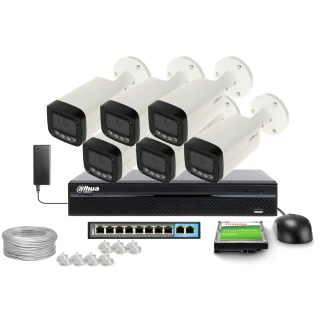 Övervakningsset 6x IPC-HFW3849T-ZAS-IL-27135, 8Mpx, IR 60m, WDR 120dB