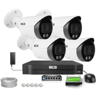 IP-tubkamera 4Mpx BCS-L-TIP14FCR3L3-Ai1, NightColor