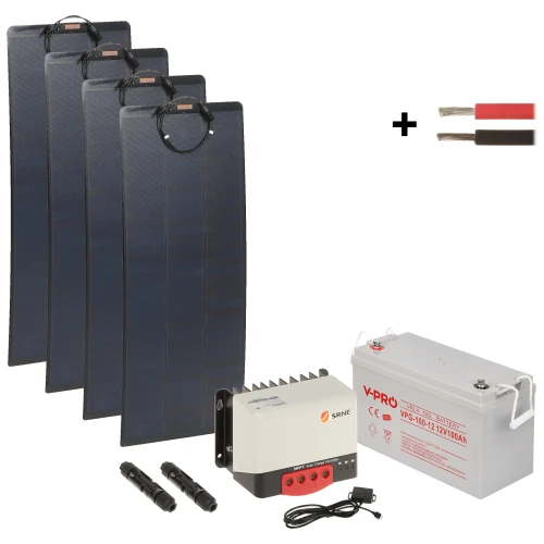 Fotovoltaiskt set SP-KIT-4X110/100/MPPT BT 1190Wh