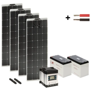 Fotovoltaiskt set SP-KIT-4X160/2X80/MPPT-LCD 1730Wh