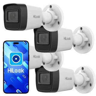 HiLook by Hikvision IP-rörkameraset 4x IPCAM-B4-P 2K+