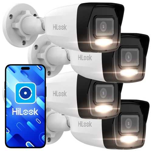 HiLook by Hikvision IP tubkamera set 4x IPCAM-B6-30DL 6Mpx Smart Hybrid-Light 30m