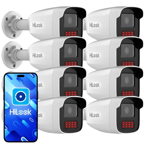 IP-kamerapaket HiLook by Hikvision 8x PCAM-B4-50IR, IR 50m, 4Mpx