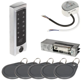 Accesskontrollpaket ATLO-KRM-823, strömförsörjning, elektriskt lås, tillträdeskort