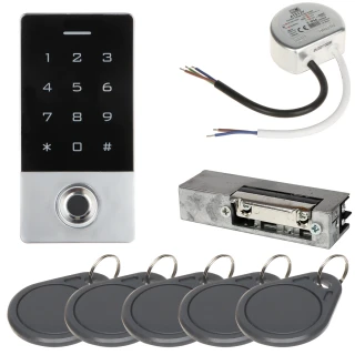 Tillträdeskontrollpaket ATLO-KRMF-511, strömförsörjning, elektriskt lås, tillträdeskort