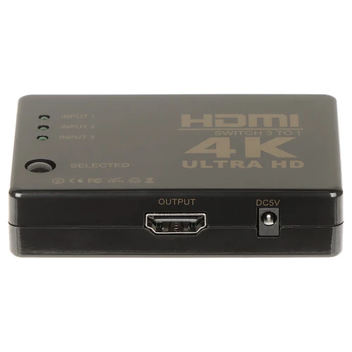 HDMI-SW-3/1-IR-4K växel